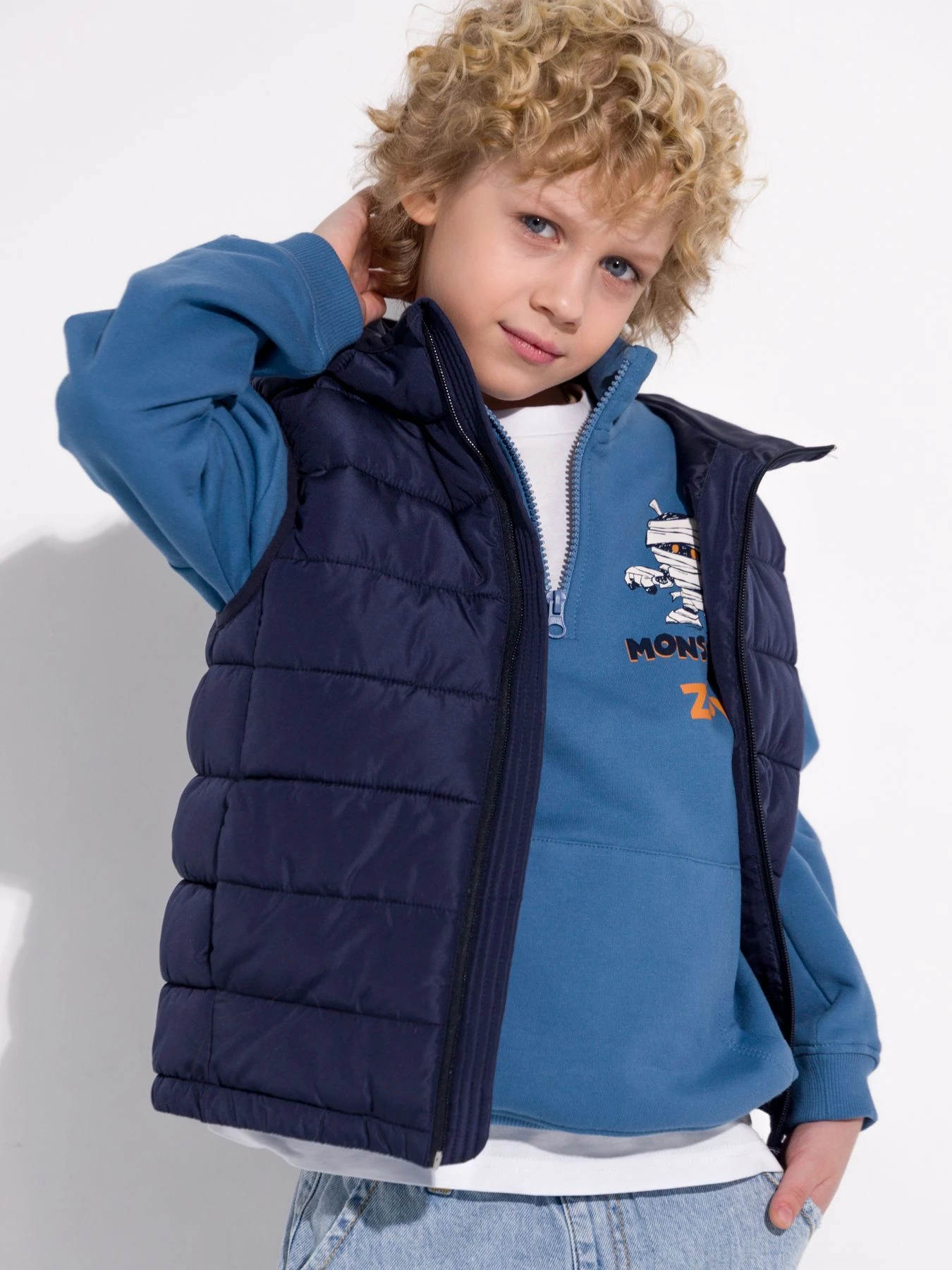 down vest fleece vest