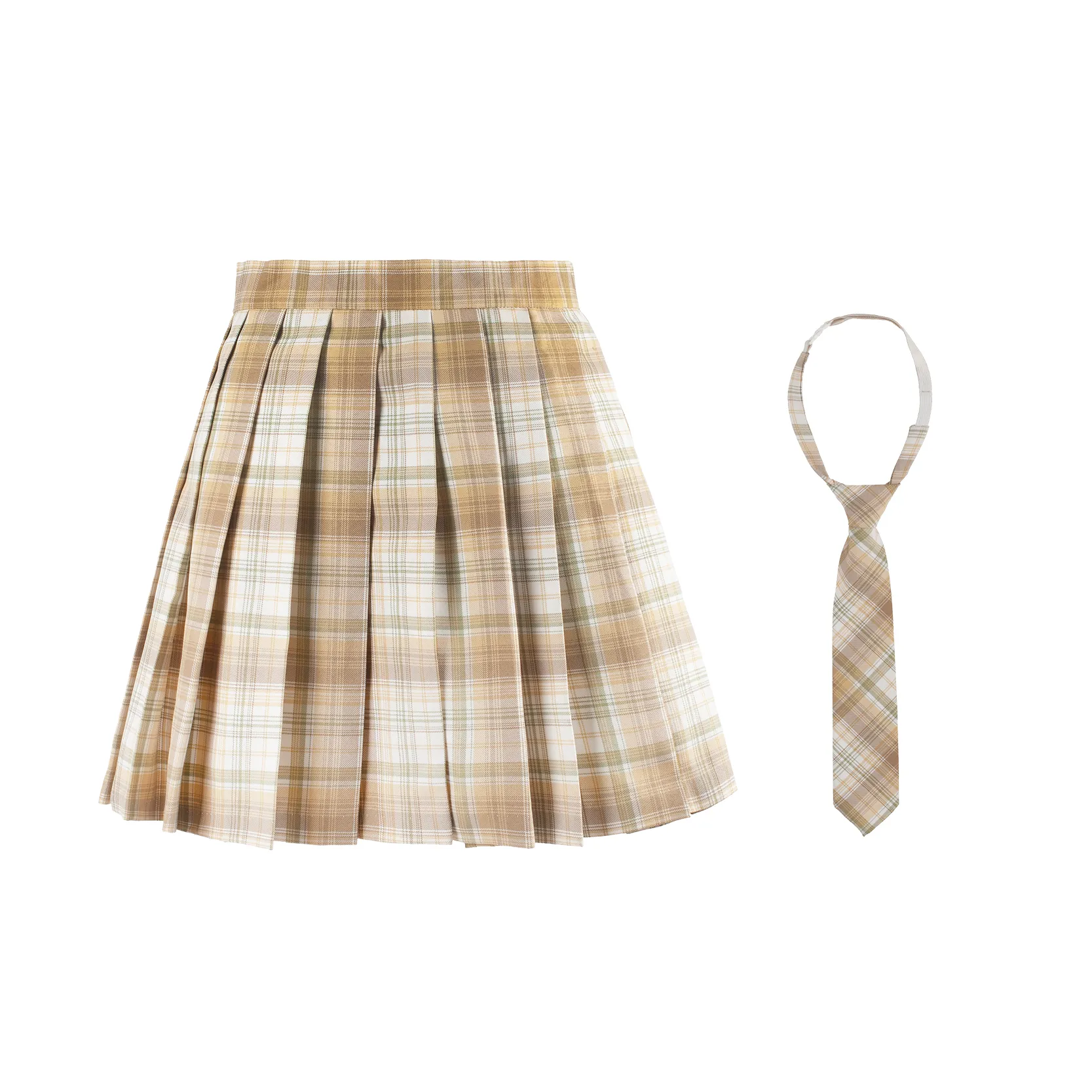 Skirt With Plaid Shirt