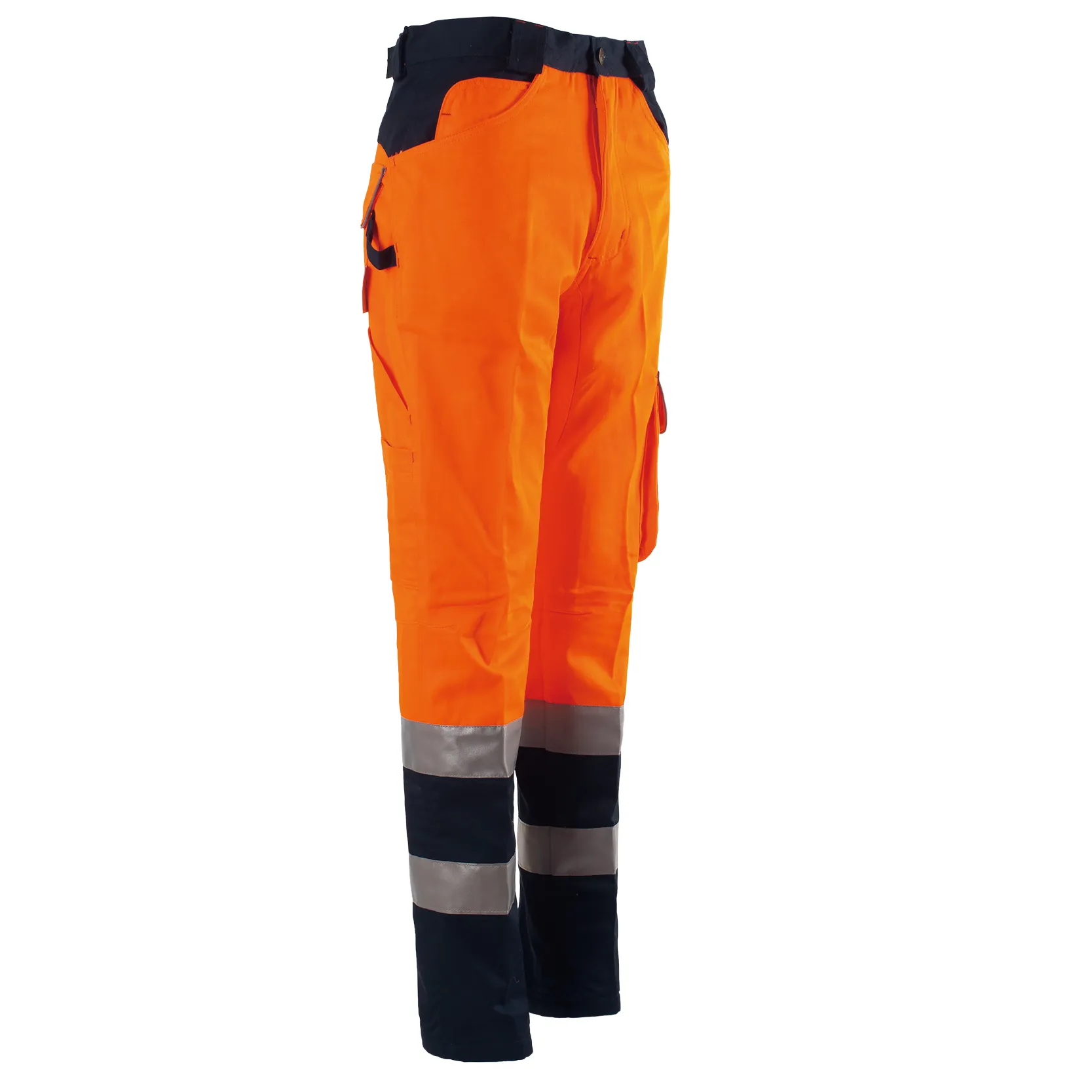 Men’S High Visibility Two-Tone Reflective Pants Hi Vis Cargo Safety Work Pants